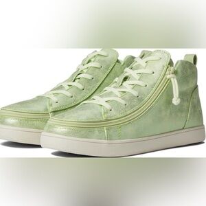 Women’s Cucumber Green Billy Lace Sneaker High Tops-Size 10 Wide-New Without Box